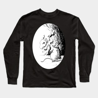 Ghostly rat ink sketch - Fantasy inspired art and designs Long Sleeve T-Shirt